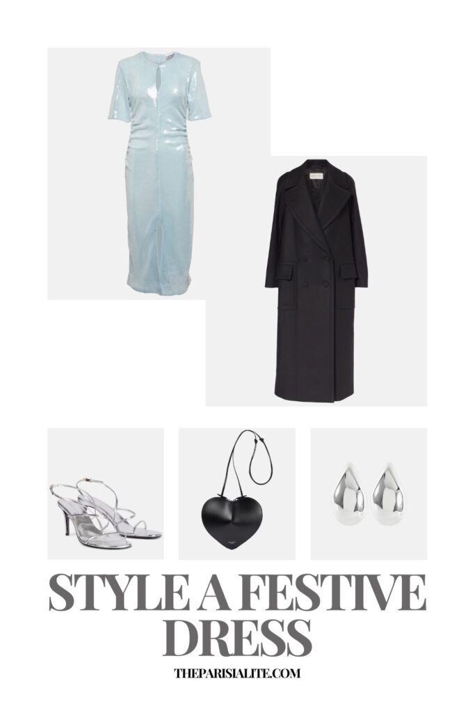 Style a festive dress in a Parisian way