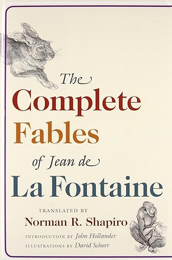 Cover of The Fables of Jean de La Fontaine, one of the most well-known works in French literature.