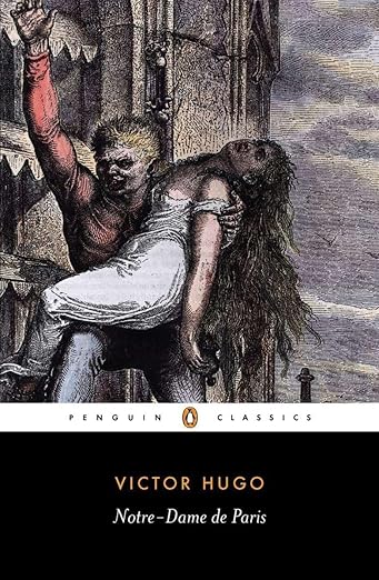 Cover of Notre-Dame de Paris by Victor Hugo, a gothic novel set in Paris focusing on the famous cathedral.