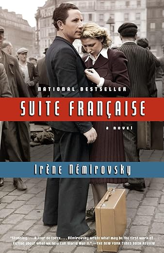 Cover of Suite Française by Irène Némirovsky, a World War II novel set in Paris and France.