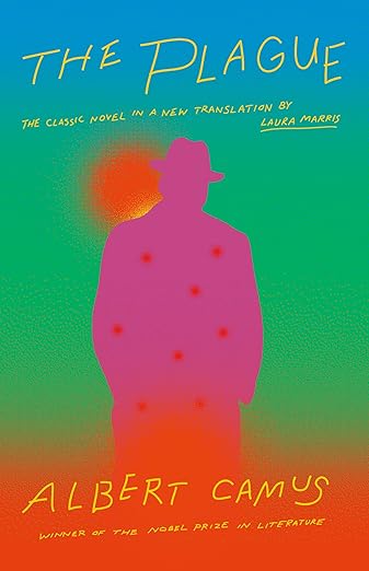 Cover of The Plague by Albert Camus, a classic French novel on resilience and morality.
