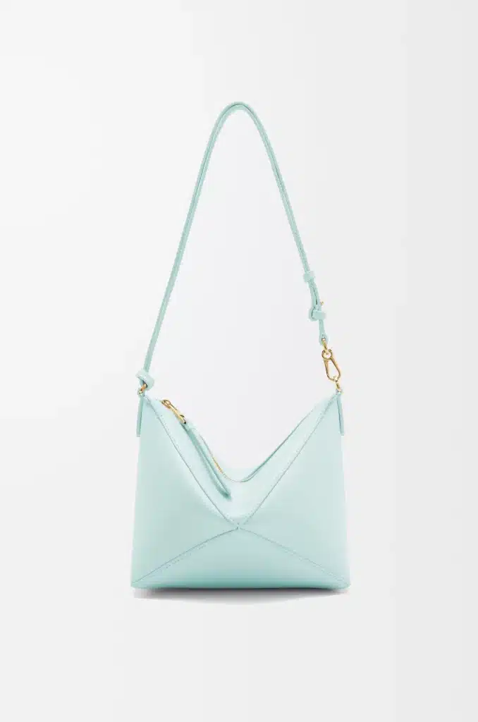 Blue Iceberg Loewe Puzzle Fold shoulder bag, a top pick for bag trends 2025