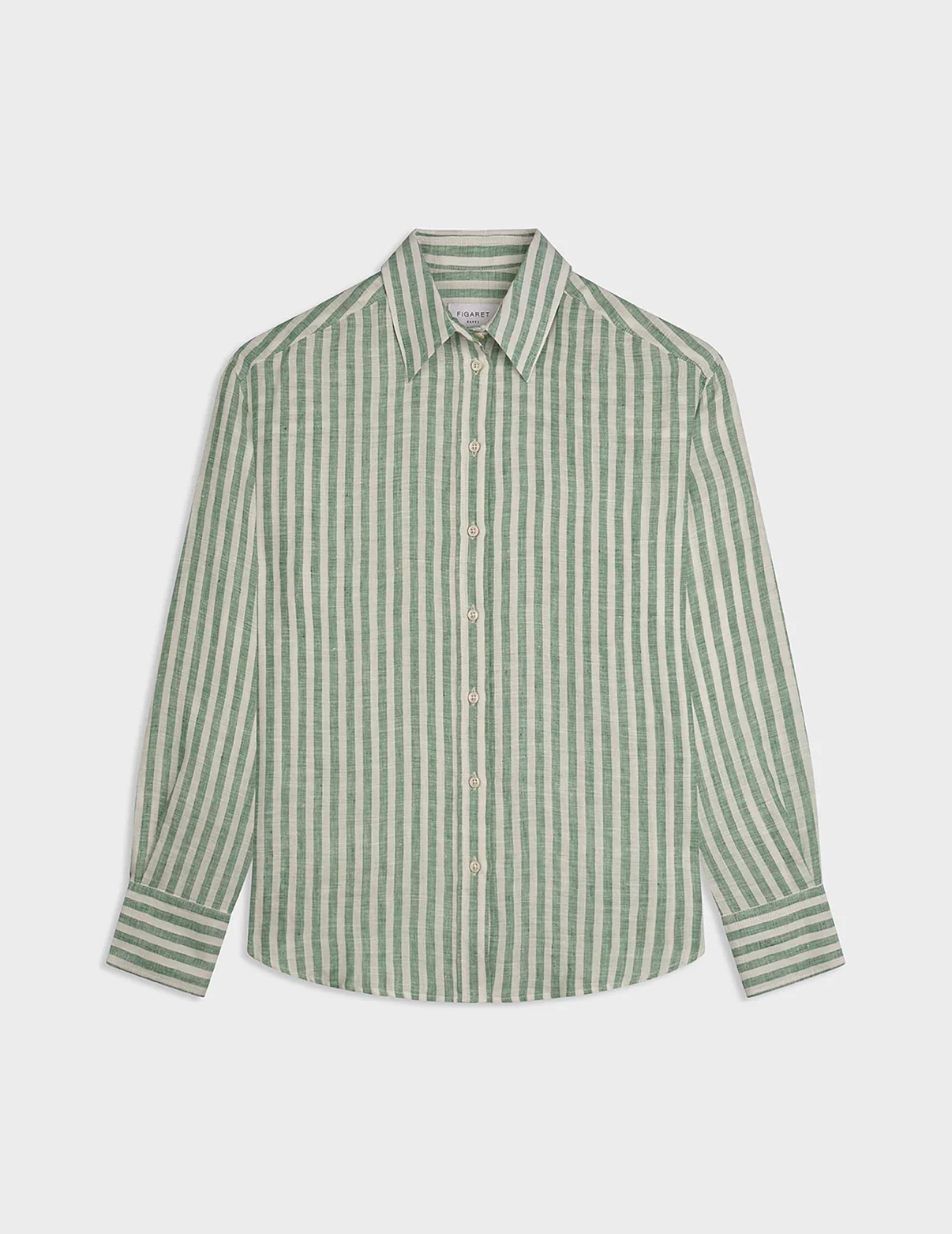 Figaret linen shirt perfect for a heatwave outfit in Paris