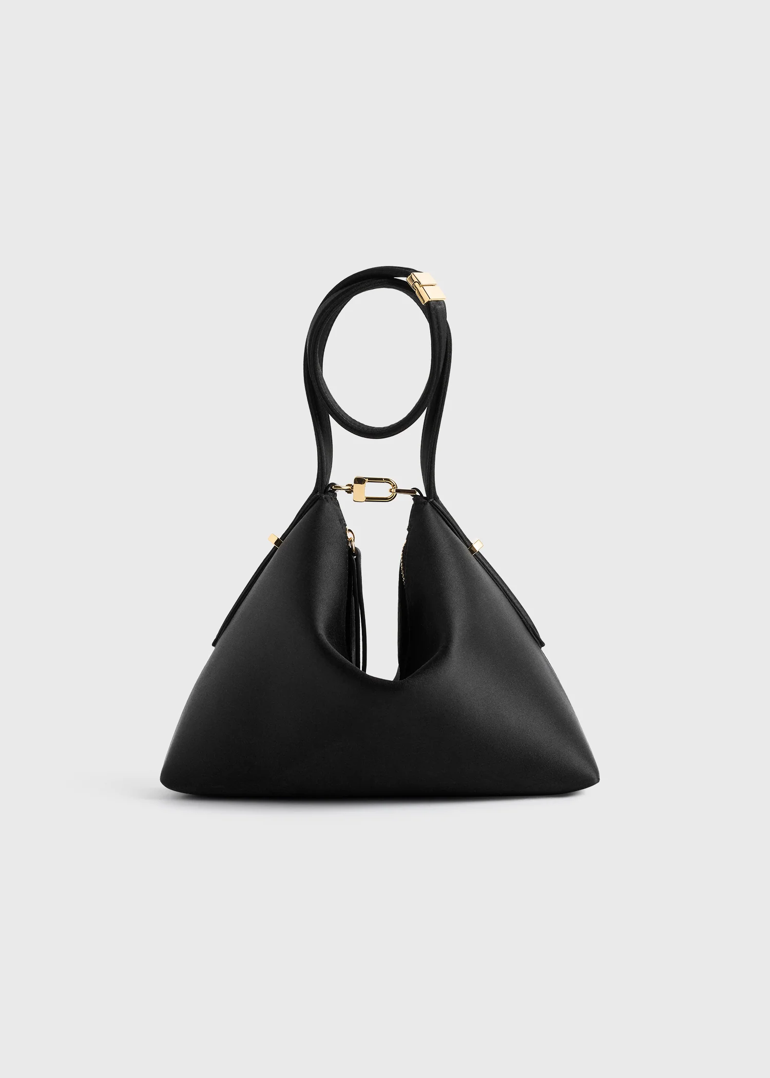 Toteme Bevel satin bag perfect for a heatwave outfit in Paris