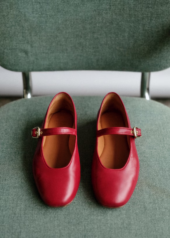 Sézane flats perfect for a heatwave outfit in Paris
