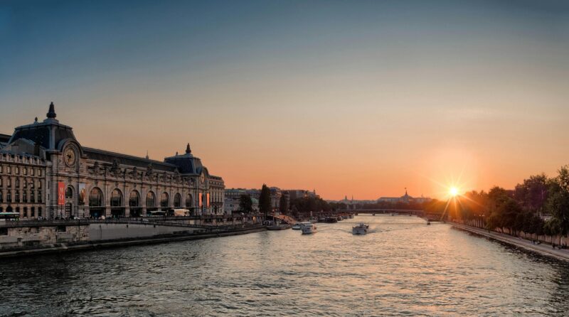 Exterior of the Musée d'Orsay along the Seine in Paris’s 7th arrondissement