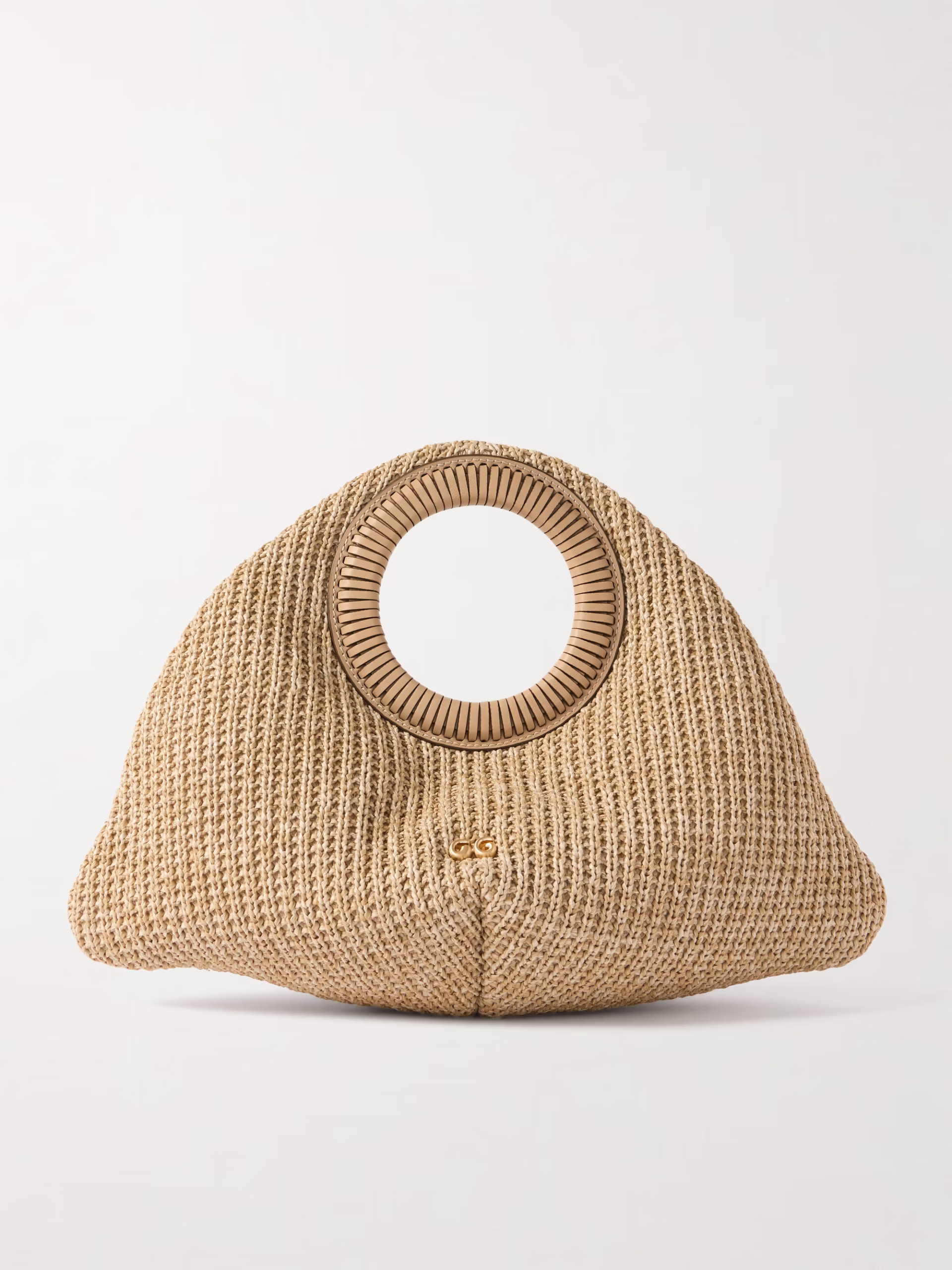 Cult Gaia raffia tote perfect for a heatwave outfit