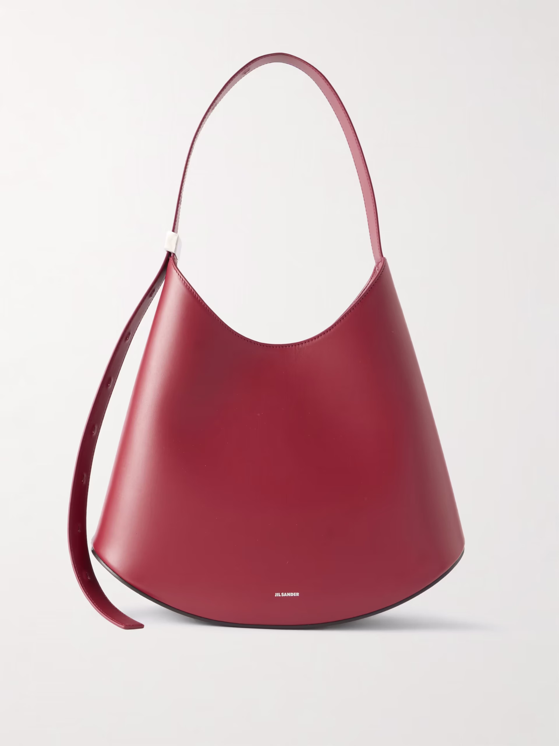 parisian style elevated leather tote by the brand Jil Sander one of 10 Parisian Style Staples You Can Add to Your Closet Right Now
