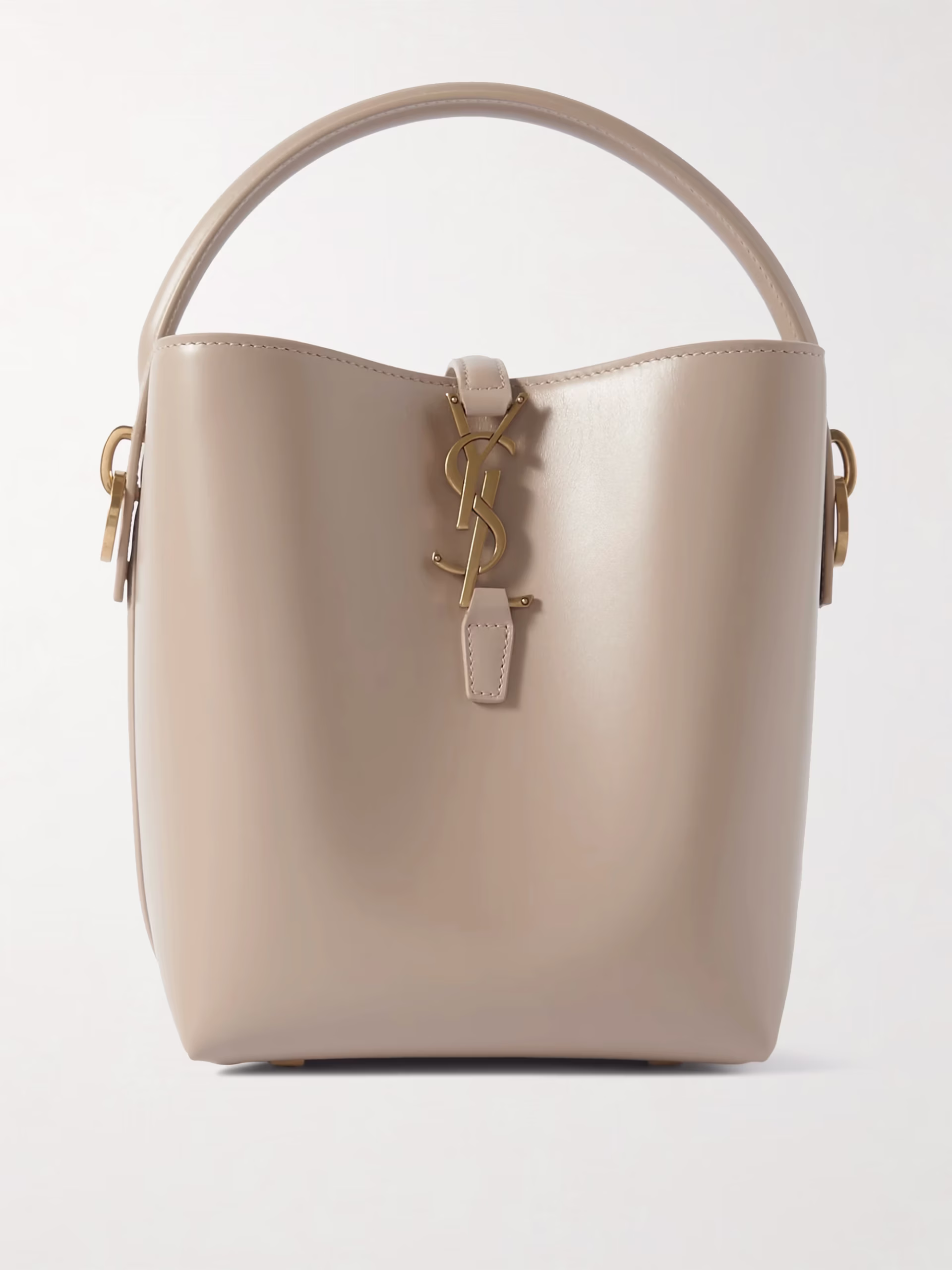 parisian style structured leather handbag by the brand Saint Laurent one of 10 Parisian Style Staples You Can Add to Your Closet Right Now