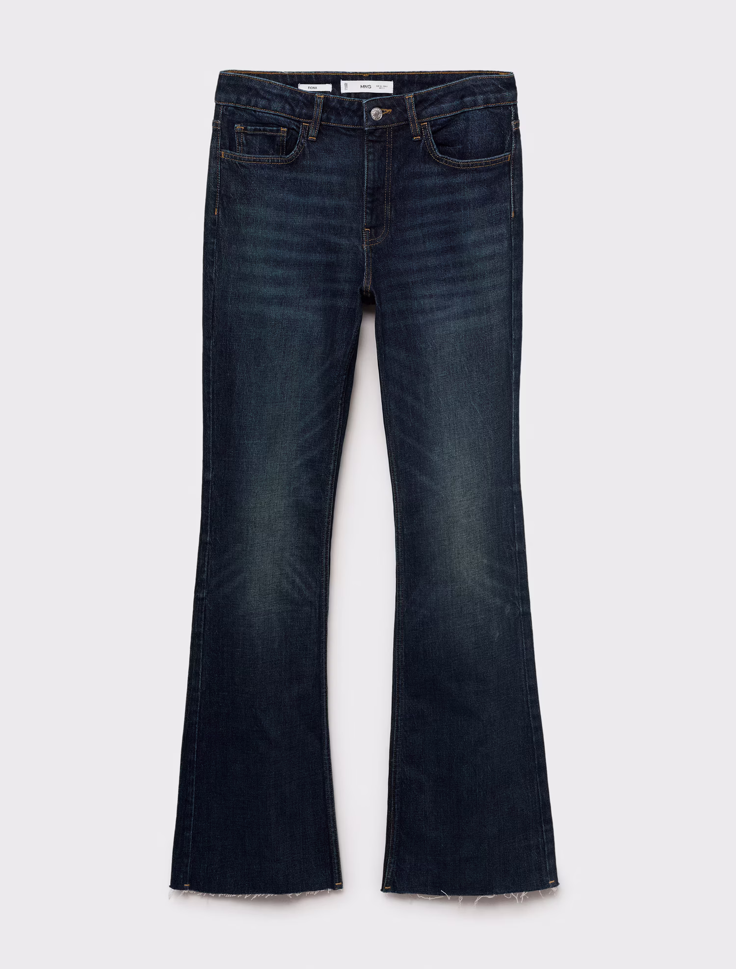 Mango Fiona flared mid-rise jeans