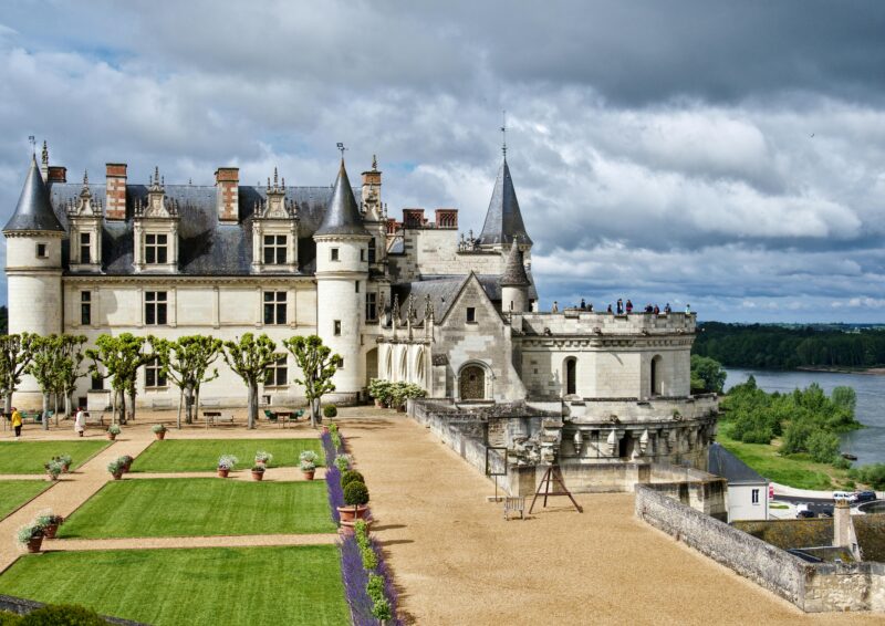 Château d’Azay-le-Rideau, a Loire Valley castle appearing to float on the River Indre.