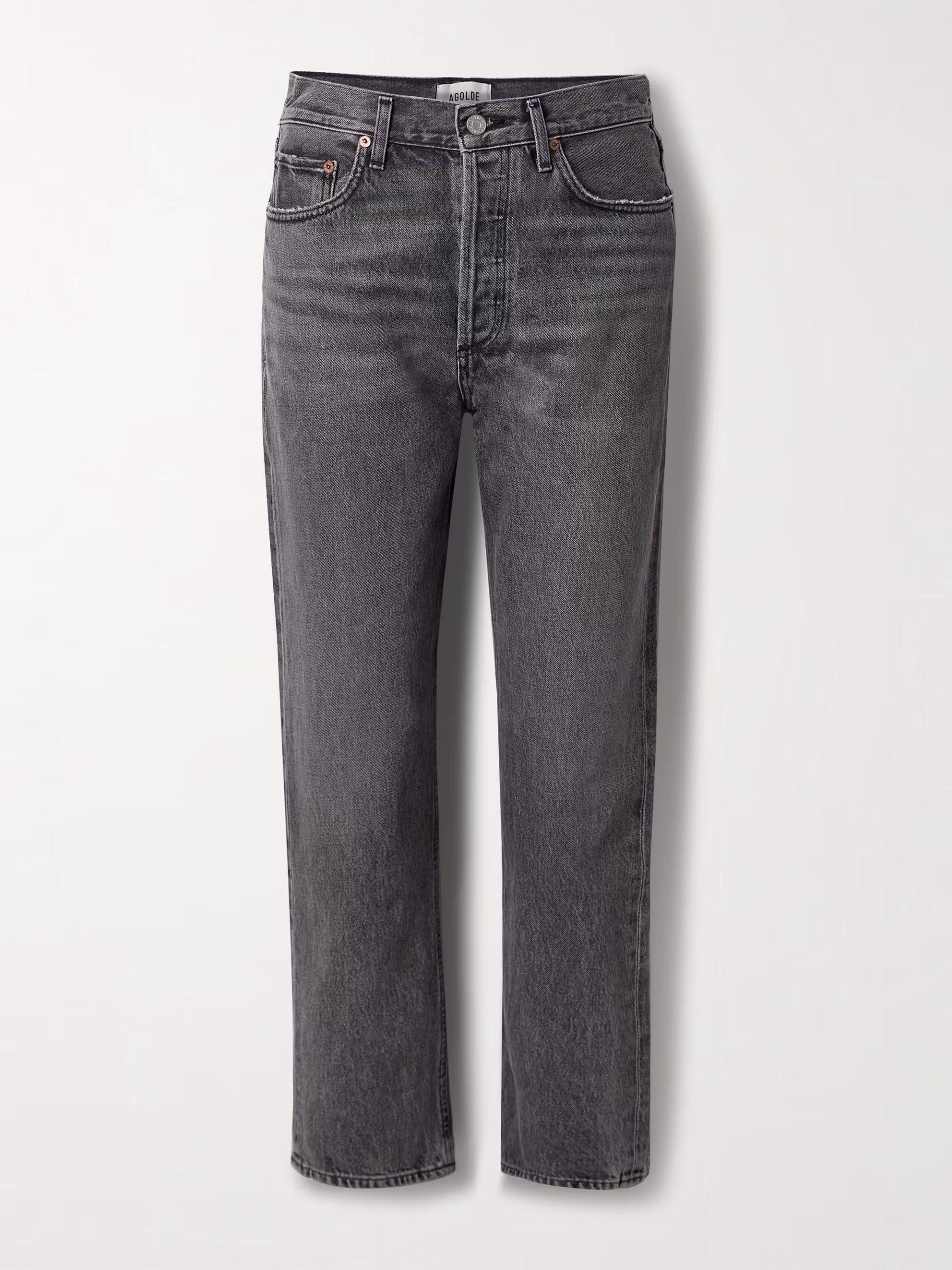 AGOLDE '90s Pinch Waist cropped high-rise straight-leg jeans