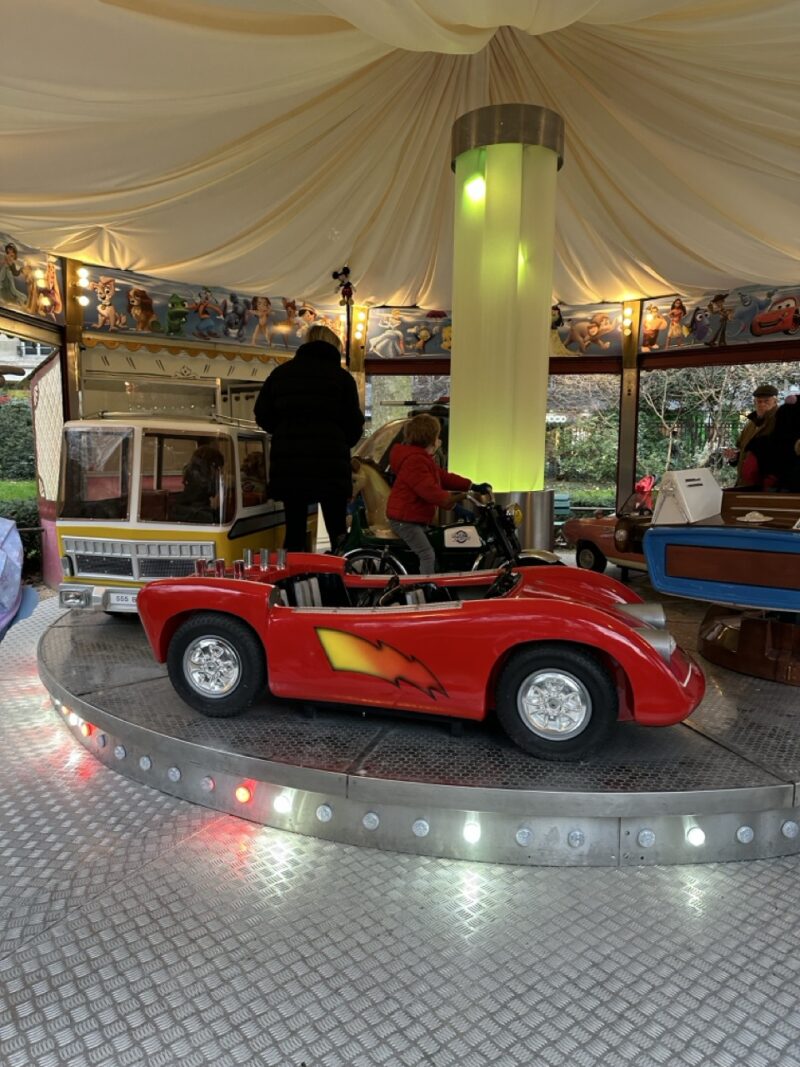 renovated carousel at Parc Boucicaut Paris
