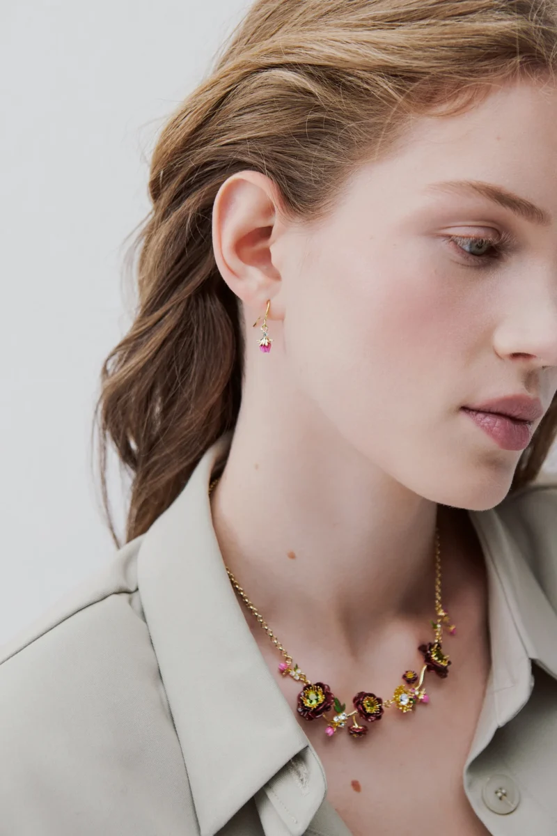 Floral earrings from Les Néréides