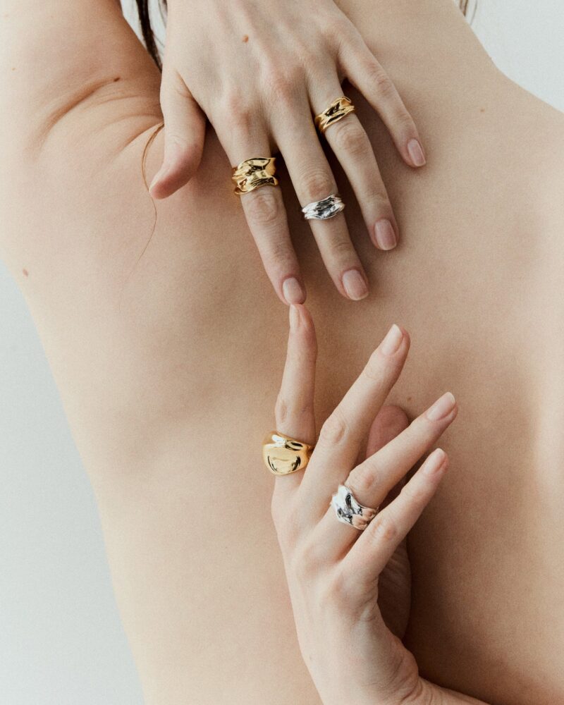 Silver statement ring by Mara Paris