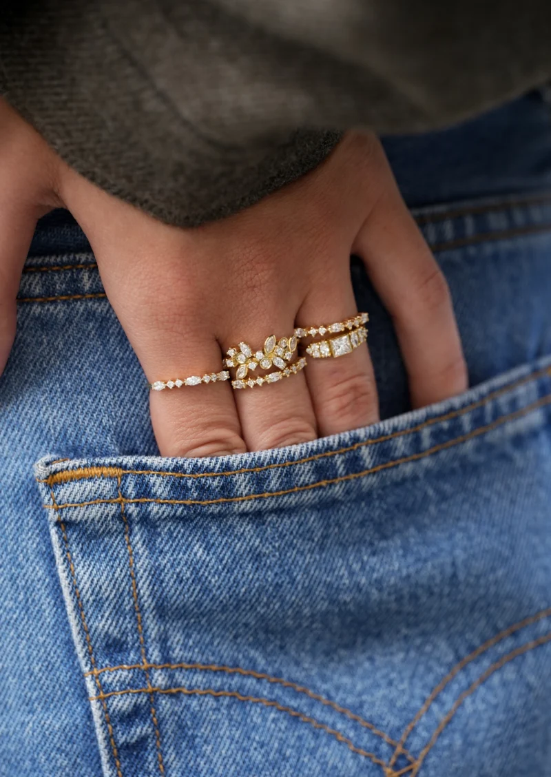 Colorful gemstone ring by Sophie d’Agon, Parisian jewelry designer.