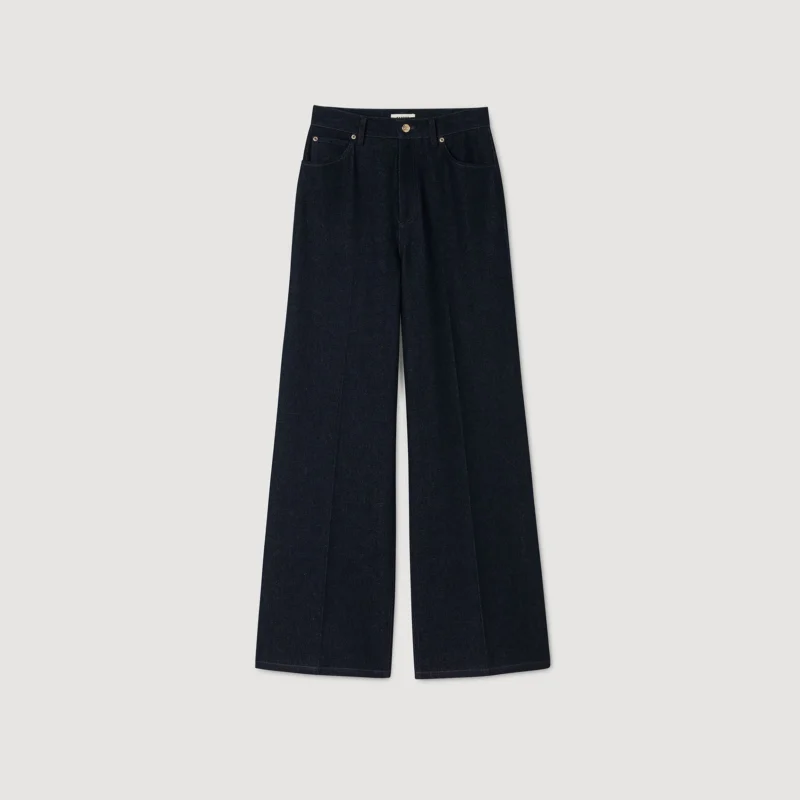 sandro Wide-leg raw jeans $255.50 Price reduced from$365.00 to-30%