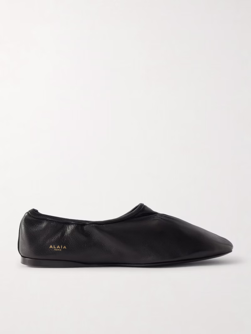 ALAÏA Leather ballet flats